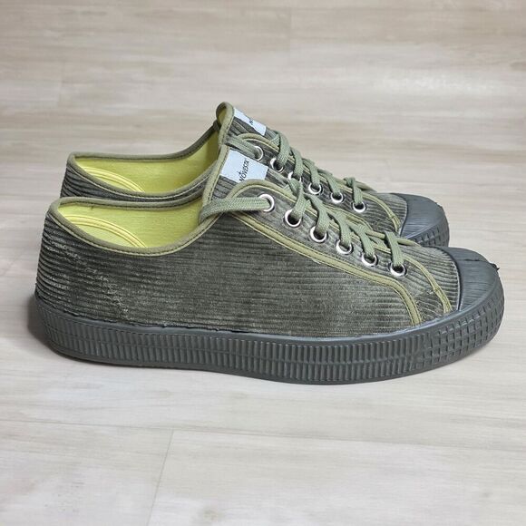 Novesta x J Crew Star Master Green Corduroy Sneakers Shoes Men's Size 11.5 - Picture 1 of 16